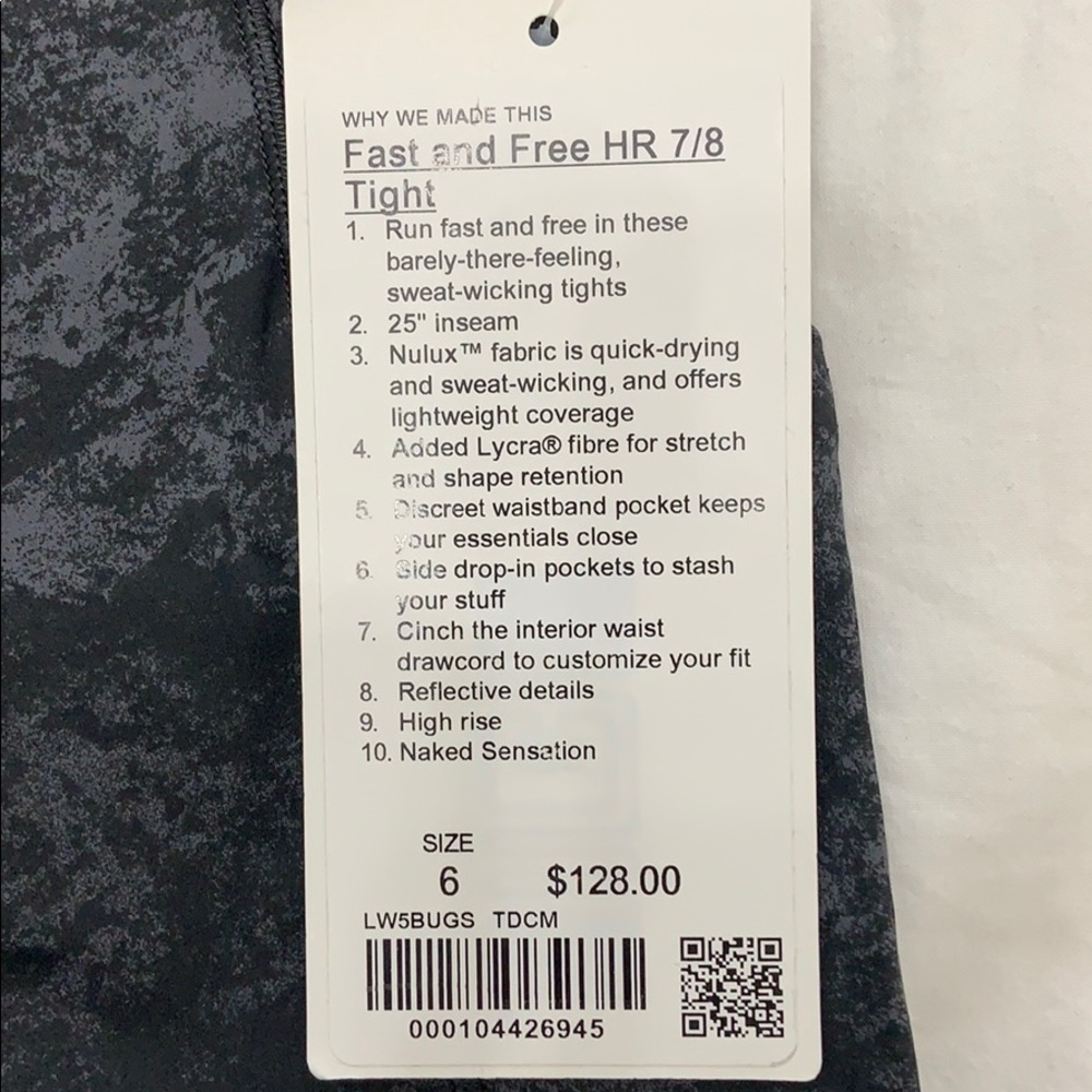 Lululemon Fast and Free 7/8 - Picture 5 of 5